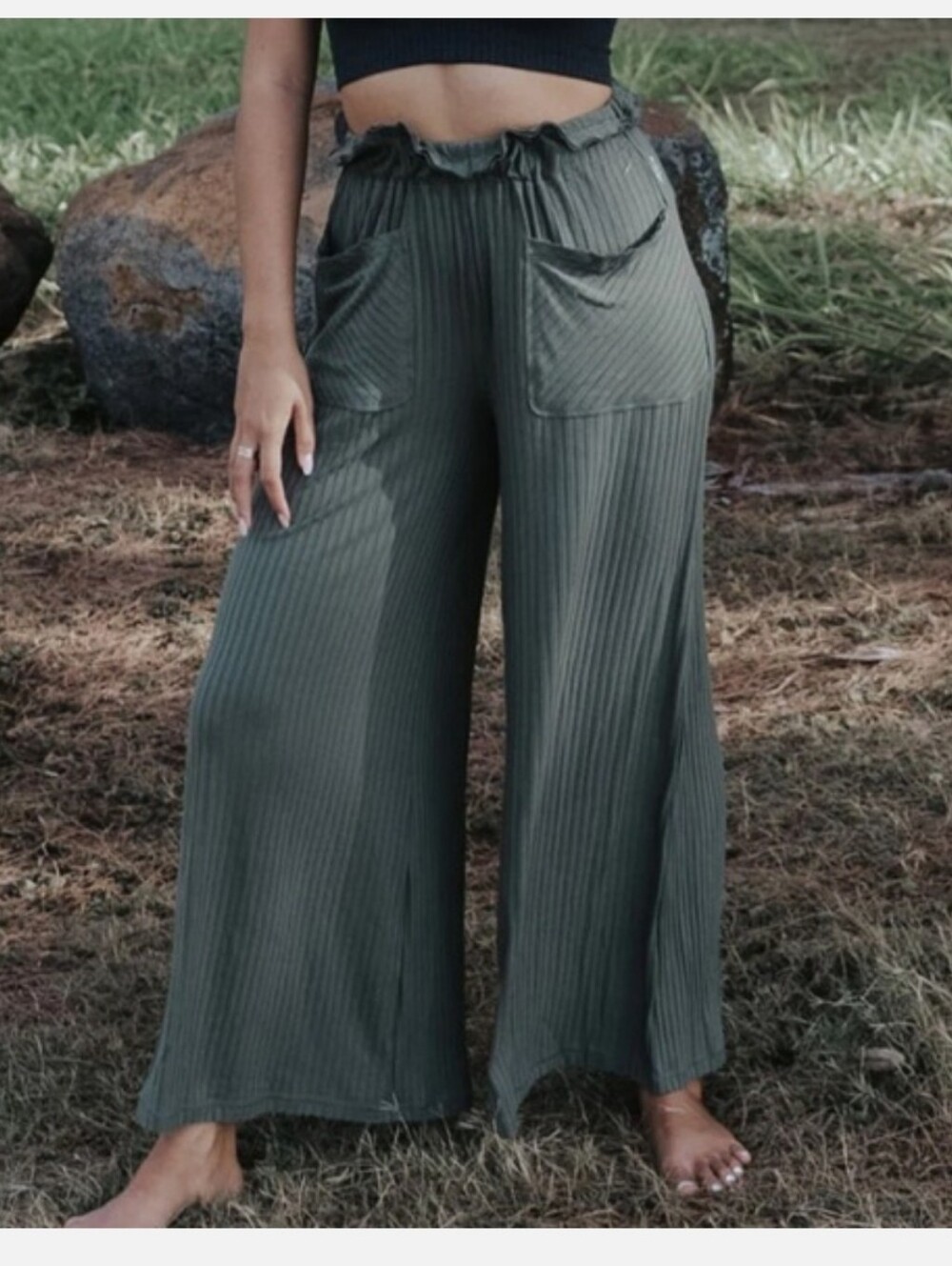 FP Movement Blissed Out Wide Leg Pants Sz Sm